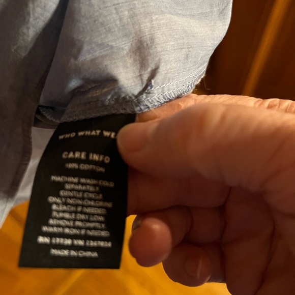 Who What Wear Chambray Ruffle Tank EUC Women’s XL - Picture 5 of 7